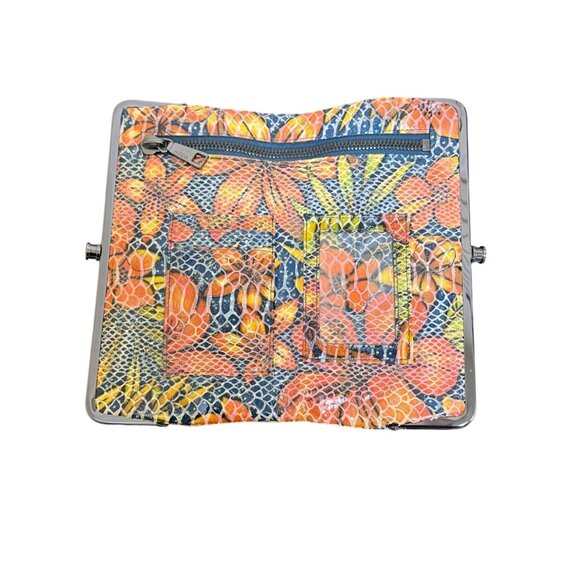 NWT Hobo Floral Print Double Frame Wallet With Snap Closure - Picture 6 of 8
